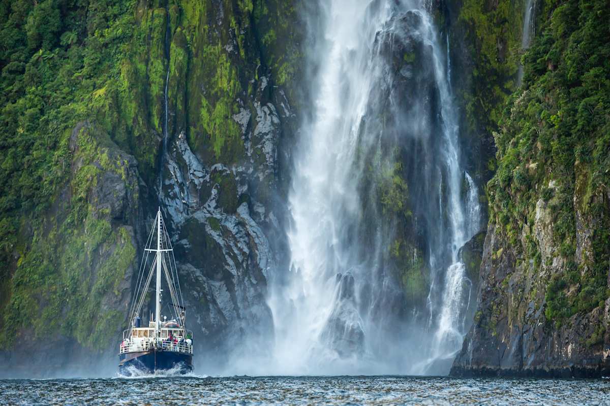Cruising on Milford Sound Fiordland